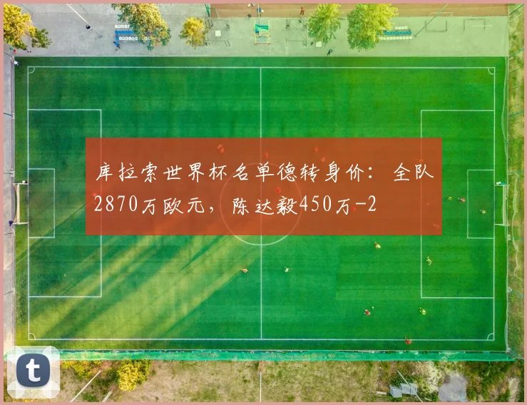 库拉索世界杯名单德转身价：全队2870万欧元，陈达毅450万